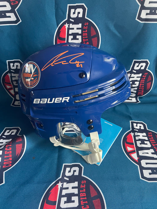 Anders Lee Autographed NY Islanders Full Size Bauer Helmet Sz Med (Beckett)