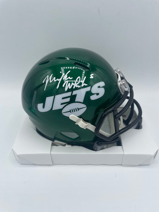 Mike White Autographed NY Jets Speed Mini Helmet (Beckett)