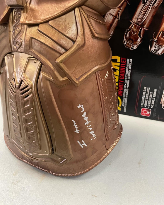 Josh Brolin Autographed Thanos Guantlet with I am Inevitable Inscription (Beckett)