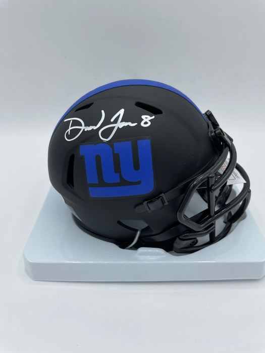 Daniel Jones Autographed Alternate Riddell NYG Eclipse Mini Helmet (JSA)