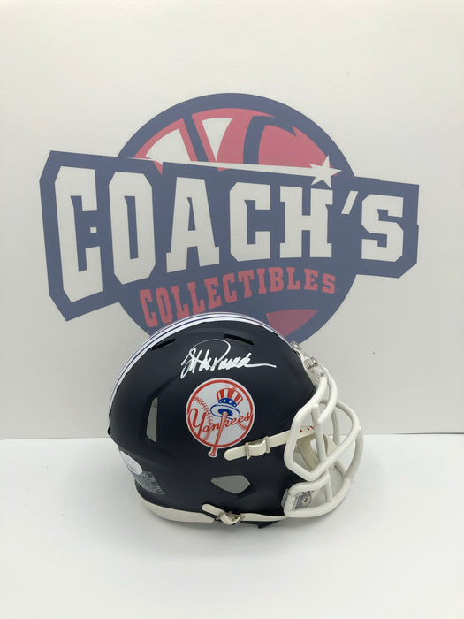 Jorge Posada Autographed NY Yankees NFL Style Riddell Mini Helmet (JSA)