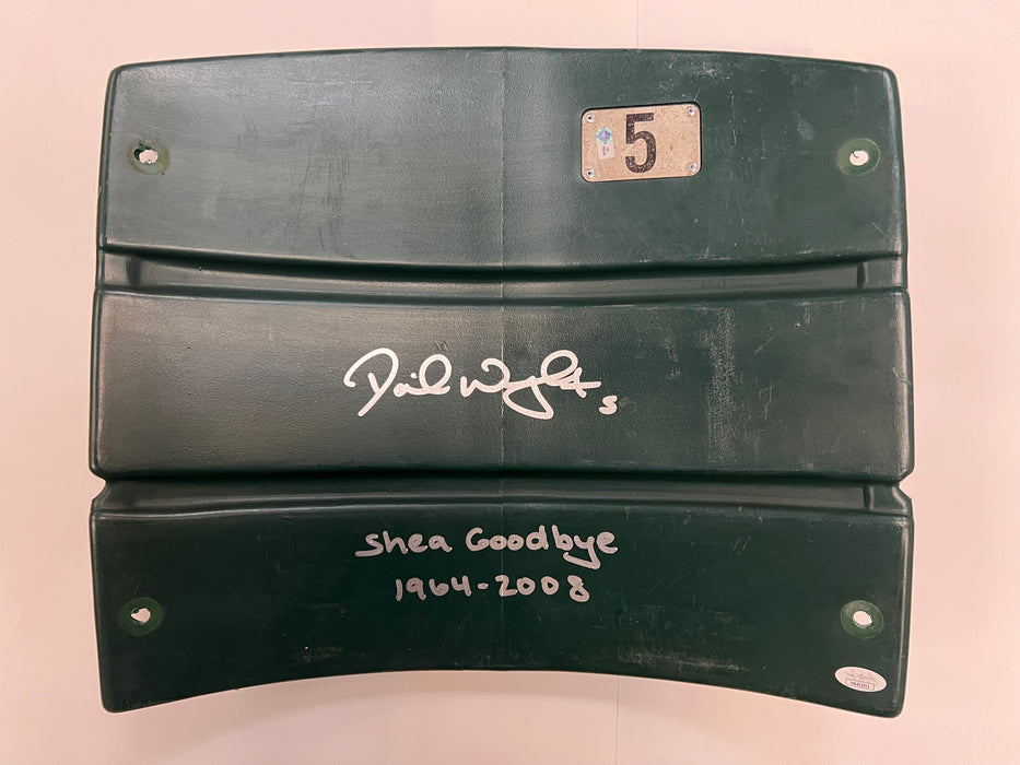 David Wright Autographed Shea Stadium Authentic Green Seat Back w/ Shea Goodbye Inscription  (JSA)