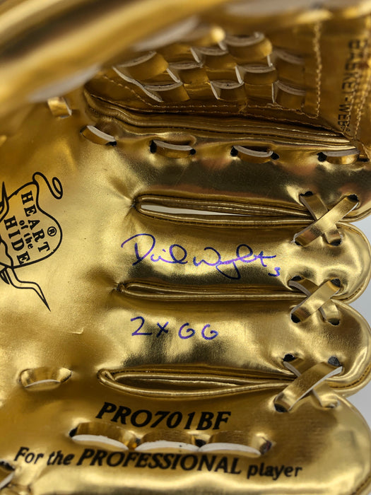 David Wright Autographed Mini Gold Glove with 2x GG Inscription (JSA)