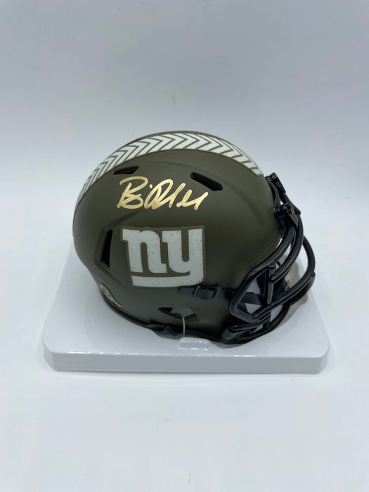 Brian Daboll Autographed NY Giants Salute to Service Speed Mini Helmet (Beckett)