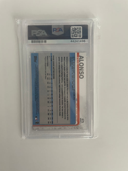 Pete Alonso Encapsulated 2019 Topps Rookie Card #204 Gem Mint 10 (PSA)