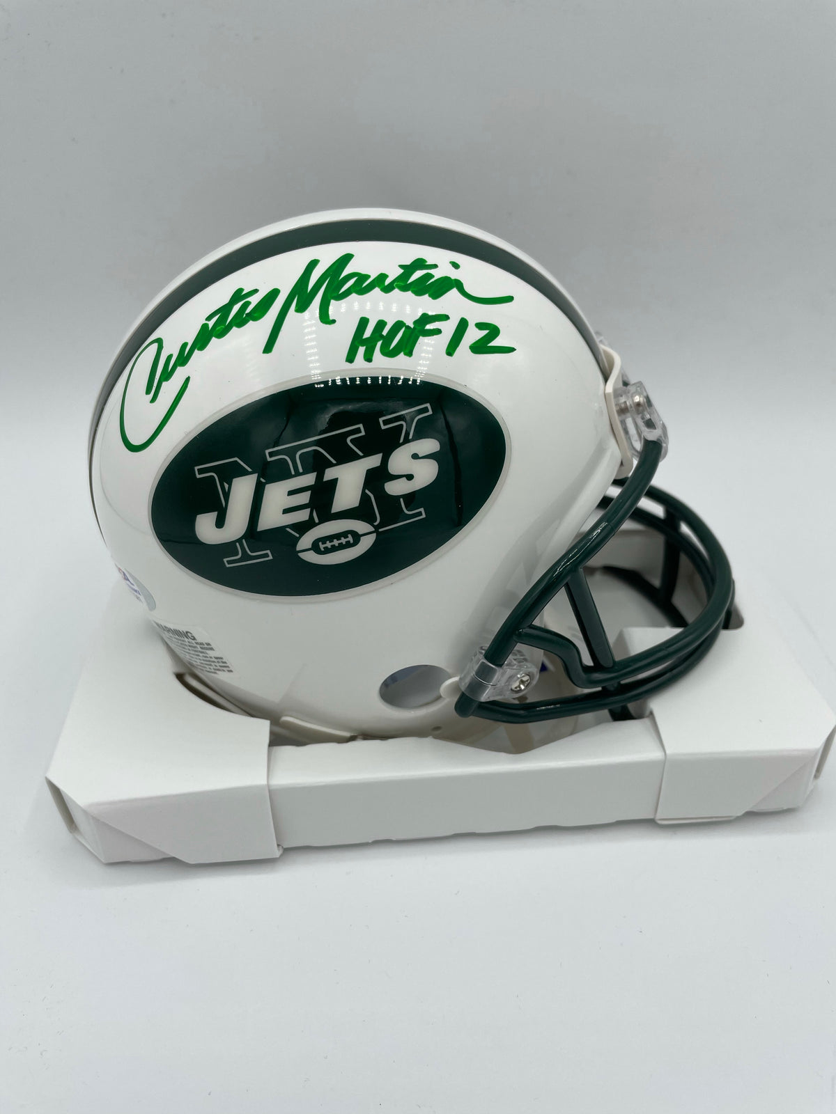 : Patriots Curtis Martin ROY 95 Signed Flat White Full Size  Speed Rep Helmet PSA - Autographed NFL Helmets : Collectibles & Fine Art