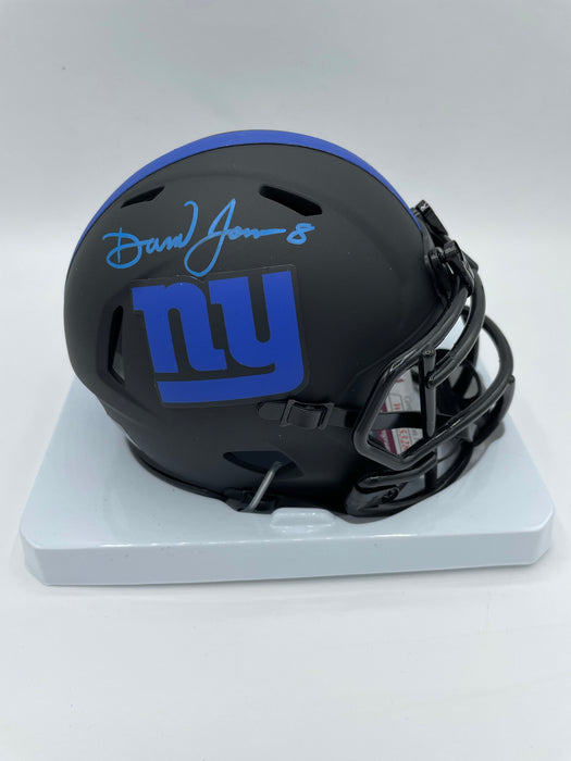 Daniel Jones Autographed Alternate Riddell NYG Eclipse Mini Helmet (JSA)