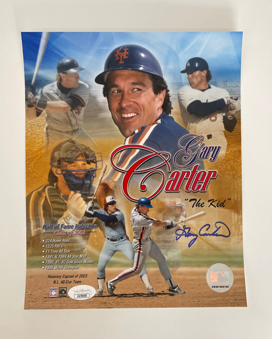Gary Carter Autographed 8x10 Photo Collage (JSA)