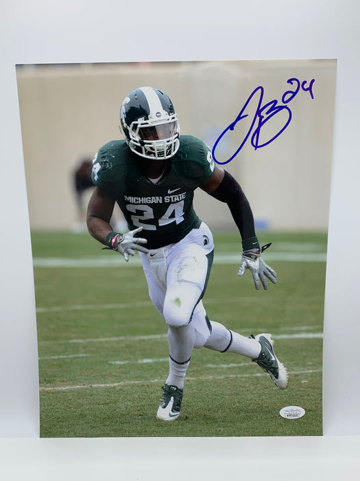 Le'Veon Bell Autographed 11x14 Michigan State Photo (JSA)