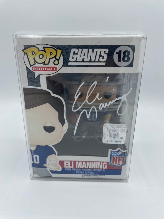 Eli Manning Autographed Funko Pop (Fanatics)