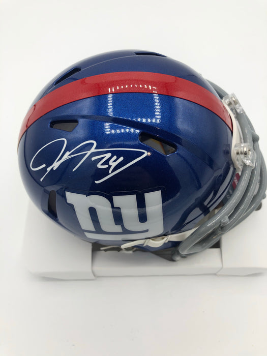 James Bradberry Autographed NYG Speed Mini Helmet (JSA)