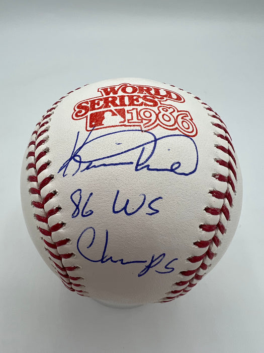 Kevin Mitchell Autographed 1986 World Series Baseball with 86 WS Champs Inscription (JSA)