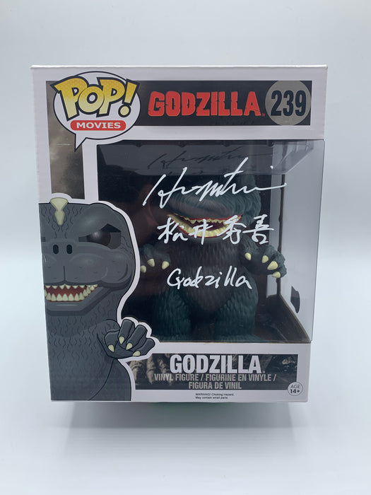 Hideki Matsui Autographed 6" Godzilla Funko Pop w/ Multi Inscriptions (Beckett)