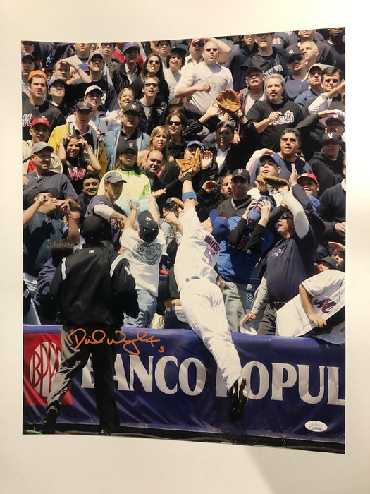 David Wright Autographed 16x20 Dive into Stands Photo (JSA)