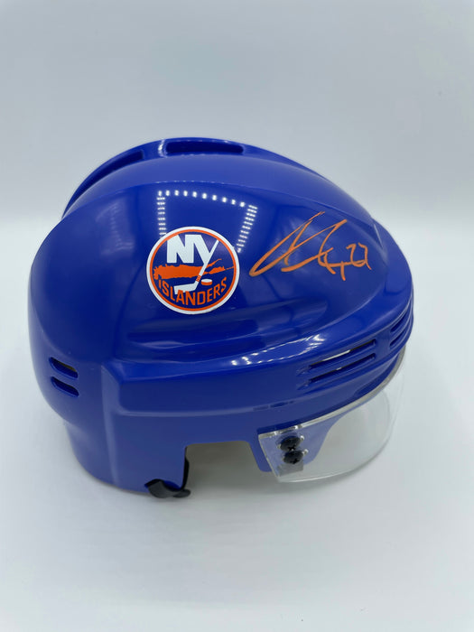 Anders Lee Autographed NY Islanders Blue Mini Helmet (Beckett)