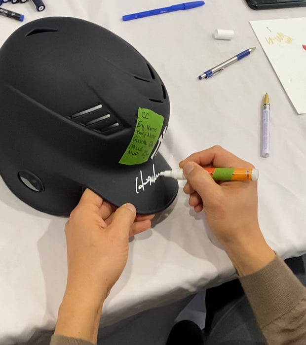 Hideki Matsui Autographed Full Size Authentic Cool Flo Batting Helmet w/ Kanji Inscr (JSA)