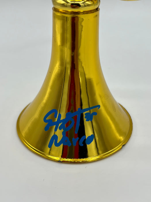 Edwin Diaz Autographed Replica Toy Trumpet with Narco Inscription (JSA)