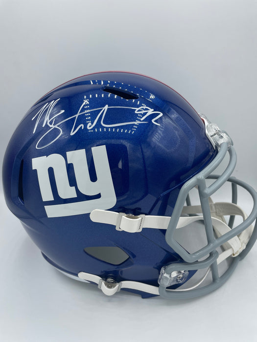 Michael Strahan NY Giants Full Size Speed Replica Helmet (Beckett)