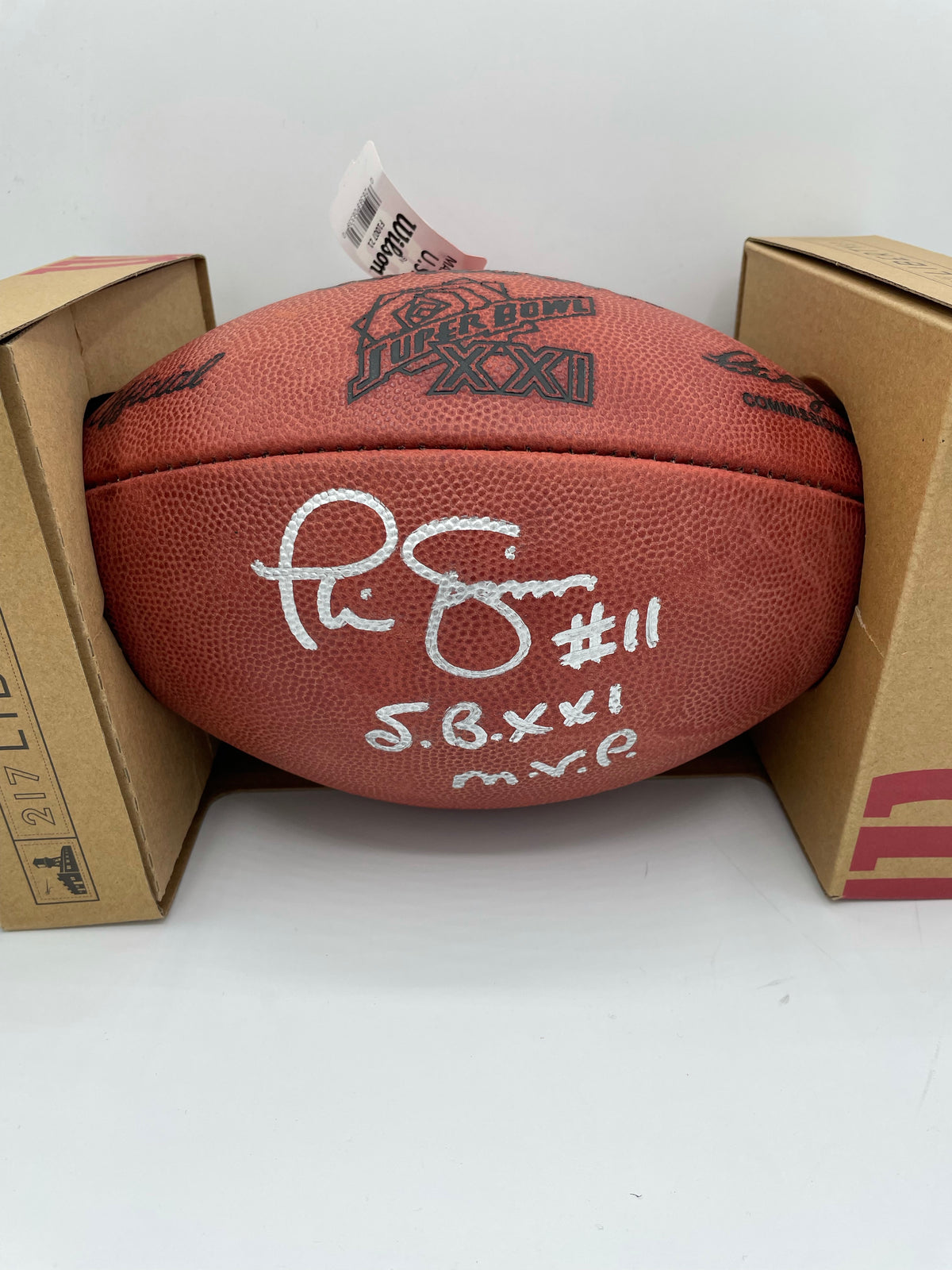 Phil simms 2024 autographed football