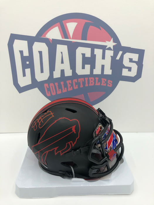 Jim Kelly Autographed Eclipse Mini Helmet with Custom Visor (JSA)