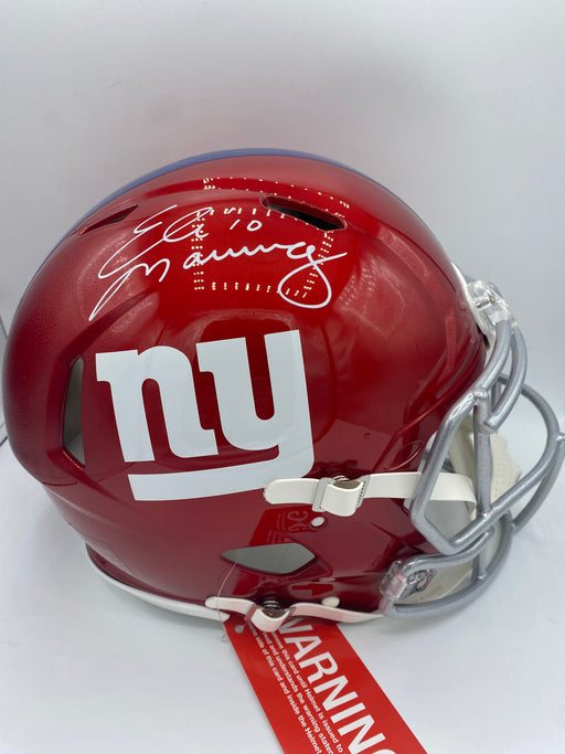 blaze revolution speed mini football helmet giants Ashton Jeanty Autographed Las Vegas Raiders scale replica of one of the most popular new helmet introductions in Riddells history NY Giants Riddell Speed Mini