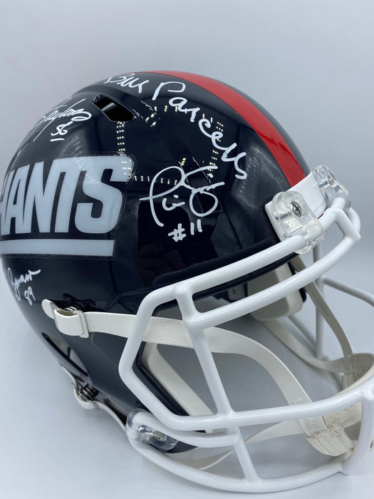 Multi Signed New York Giants Retro Speed Replica Helmet with Multiple Inscriptions (Beckett, JSA, Fanatics)