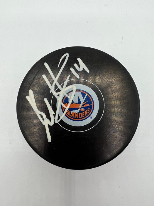 Bo Horvat Autographed NY Islanders Hockey Puck (JSA)
