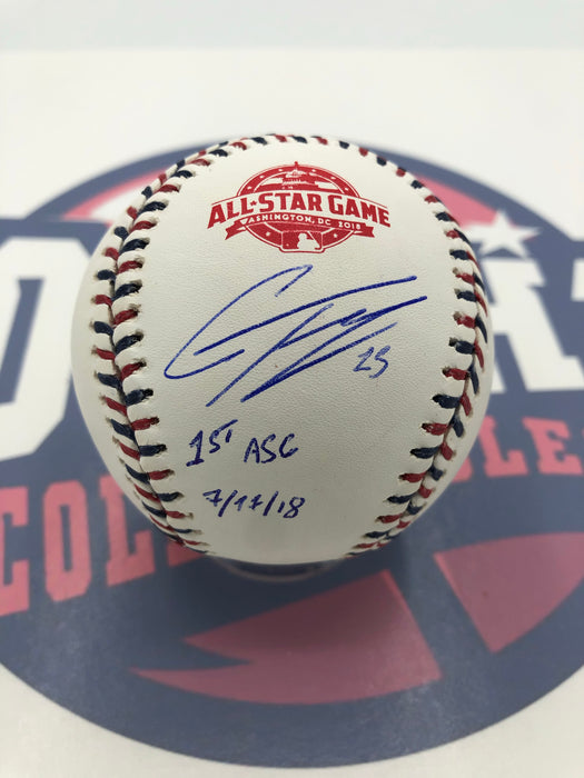 Gleyber Torres Autographed 2018 All Star Game Baseball with 1st ASG 7/17/18 (Beckett)