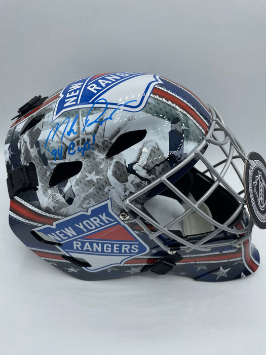 Mike Richter Autographed NY Rangers Full Size Replica Goalie Mask with 94 Cup! Inscription (Beckett)