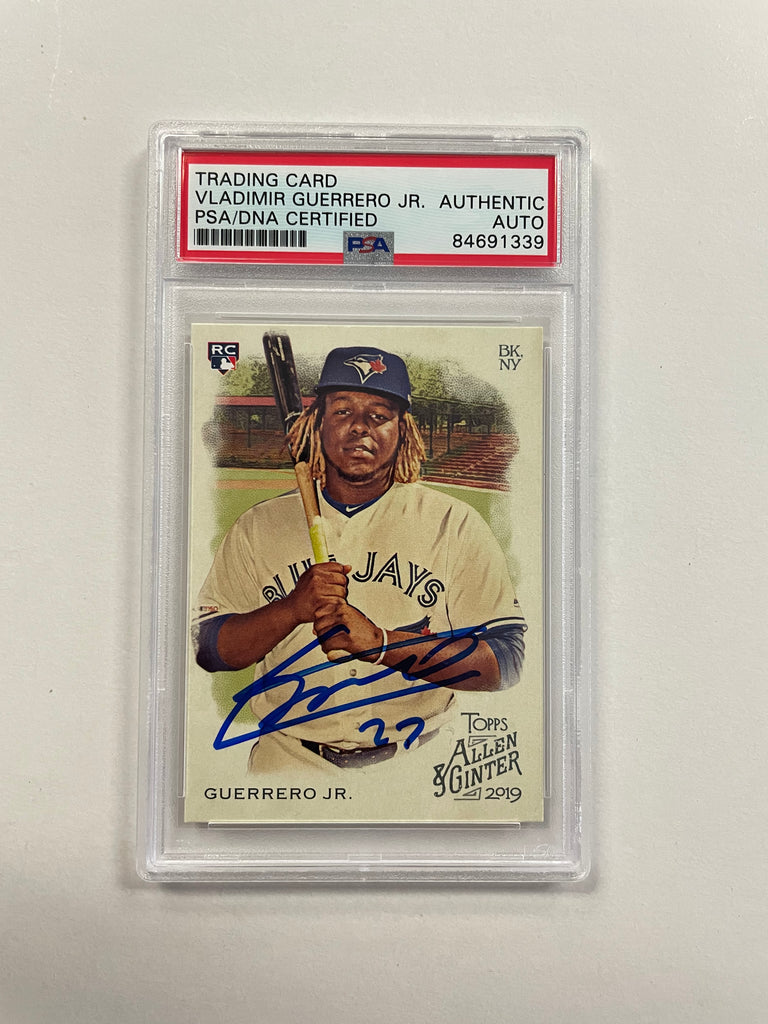 Vladimir Guerrero Jr. Signed Trading Card - PSA/DNA Authentic