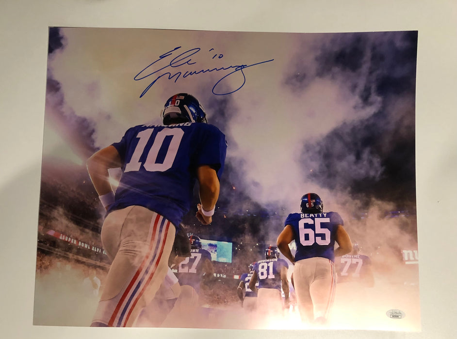 Eli Manning Autographed 16x20 Photo (JSA)