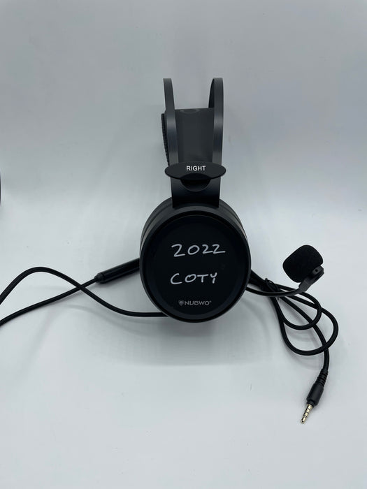 Brian Daboll Autographed Coaching Headset with 2022 COTY Inscription (Beckett)
