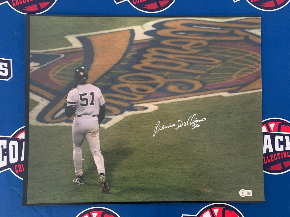 Bernie Williams Autographed 16x20 Photo 1996 World Series (Beckett)
