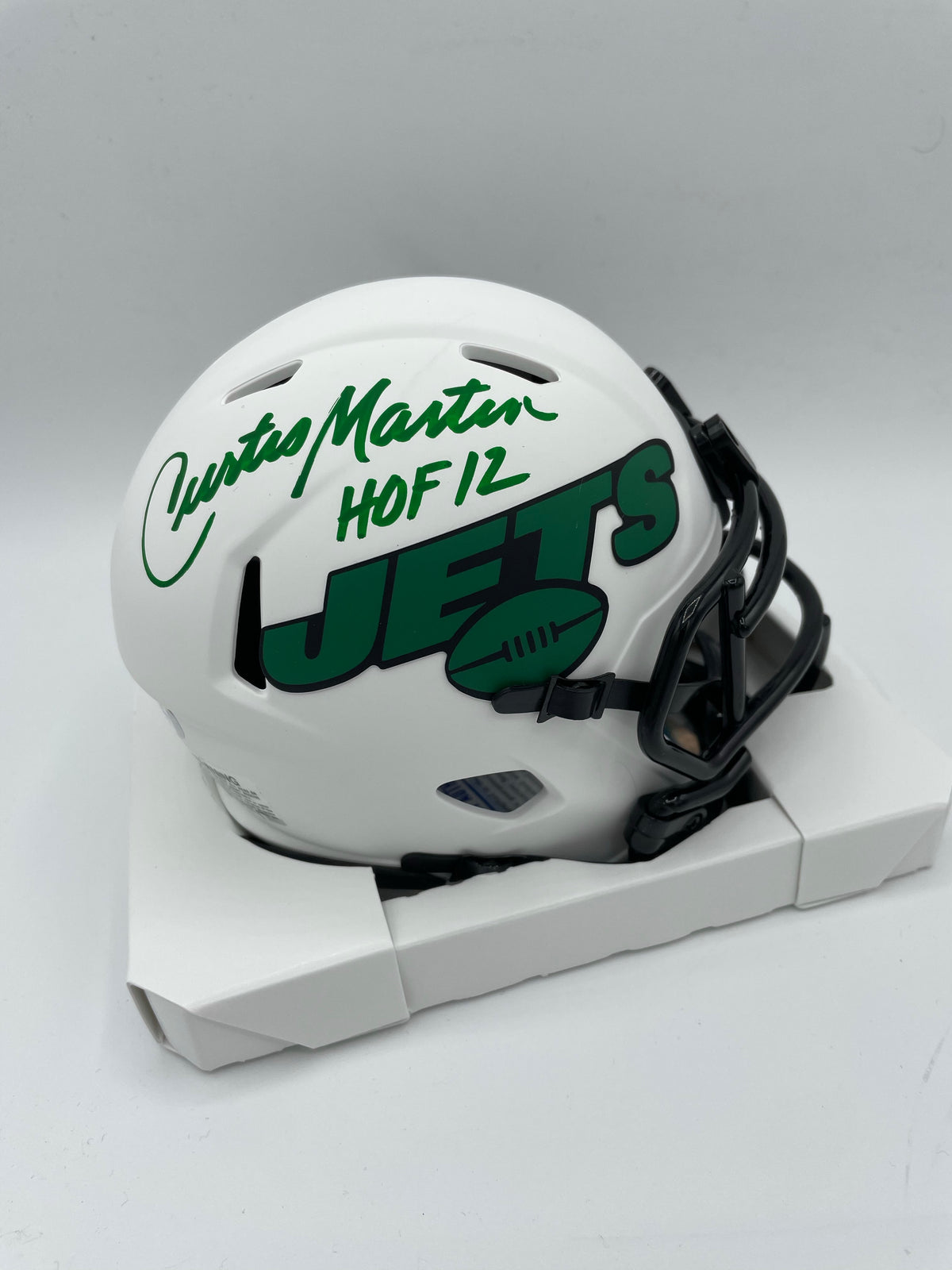 Curtis martin signed sales helmet