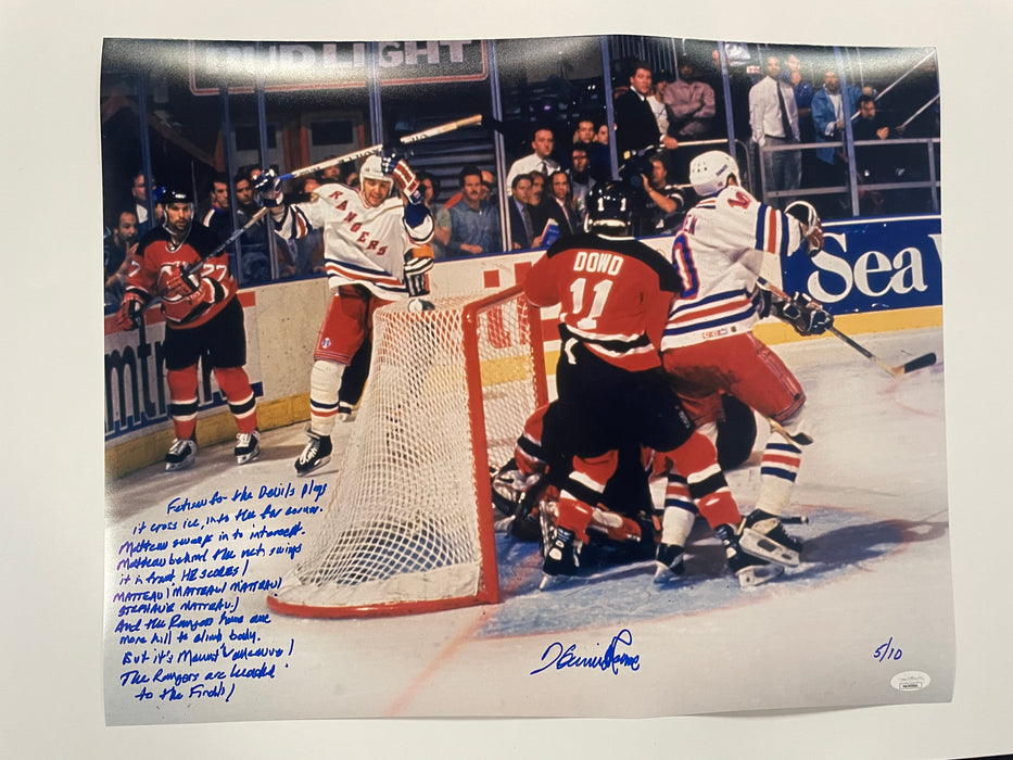 Howie Rose Autographed 16x20 Photo with Full Story Inscription LE 5/10 (JSA)