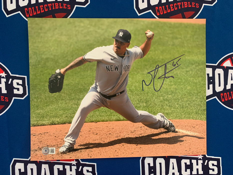 Nestor Cortes Autographed NY Yankees 11x14 Photo (Beckett)
