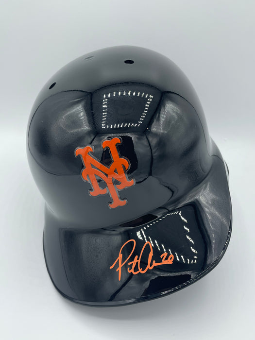 Pete Alonso Autographed FS Authentic Black NY Mets Batting Helmet (Fanatics/MLB)