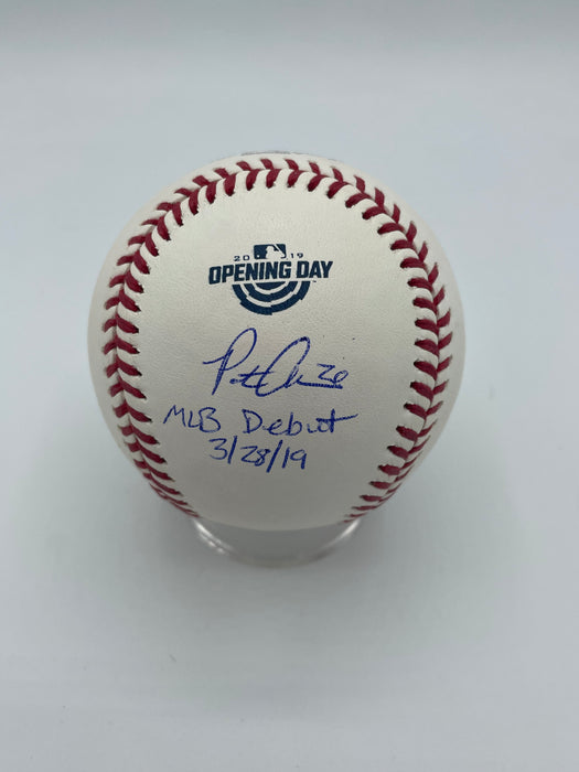 Pete Alonso Autographed 2019 Opening Day Logo Baseball with Inscription (Fanatics/MLB)