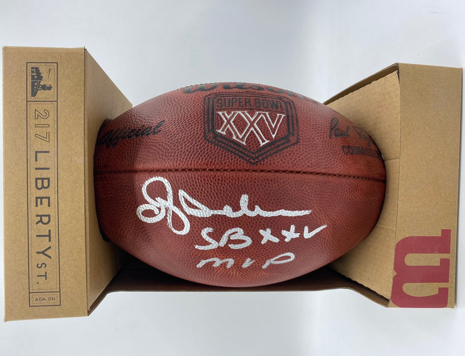 Ottis Anderson Autographed SB XXV "The Duke" Official NFL Football with SB XXV Inscription (Beckett)