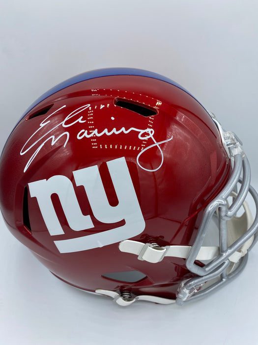 Eli Manning Autographed New York Giants Flash Replica Helmet (Fanatics)