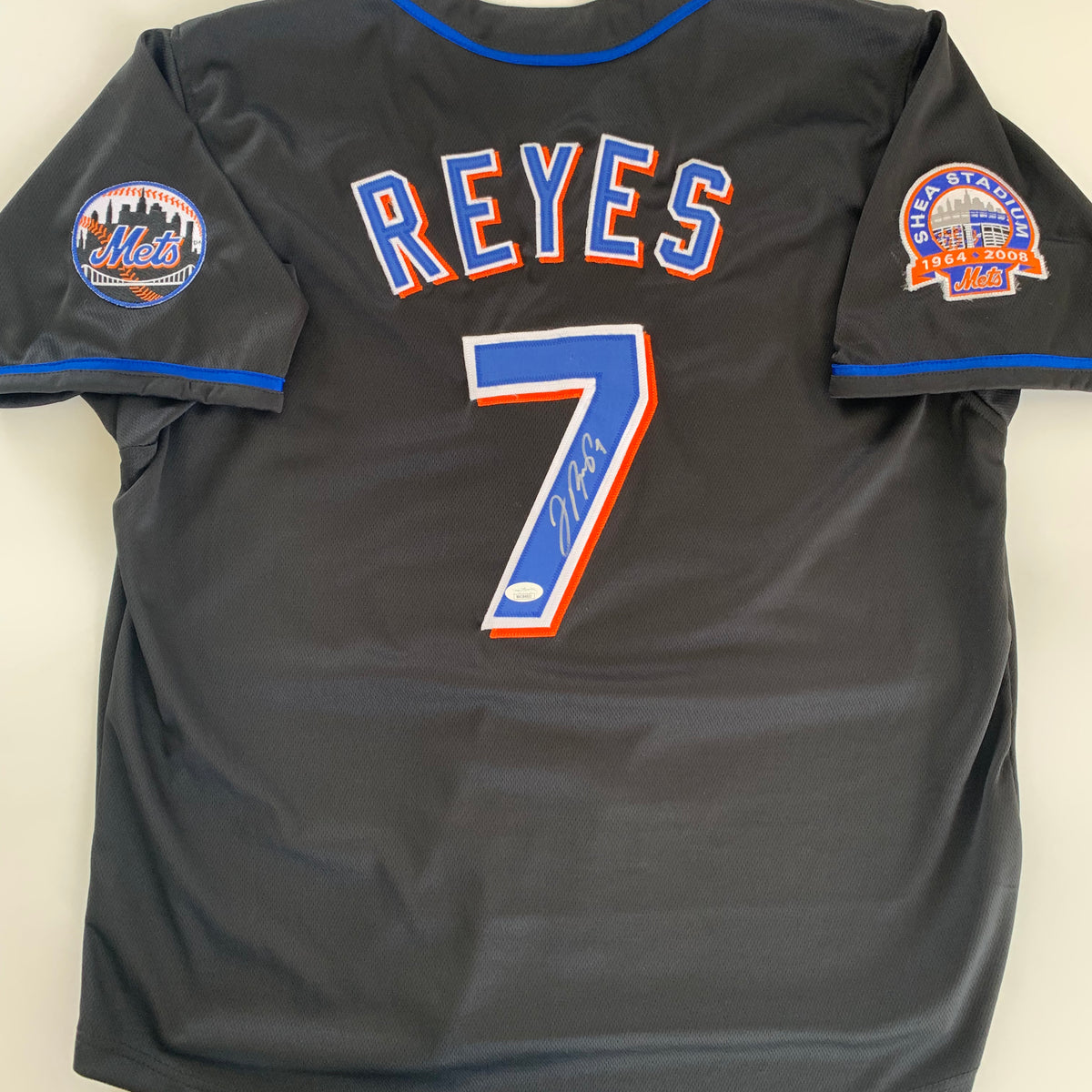 Jose Reyes Signed Mets Majestic Jersey Inscribed Jossse Jose Jose Jossse