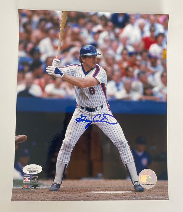 Gary Carter Autographed 8x10 NY Mets Photo (JSA)