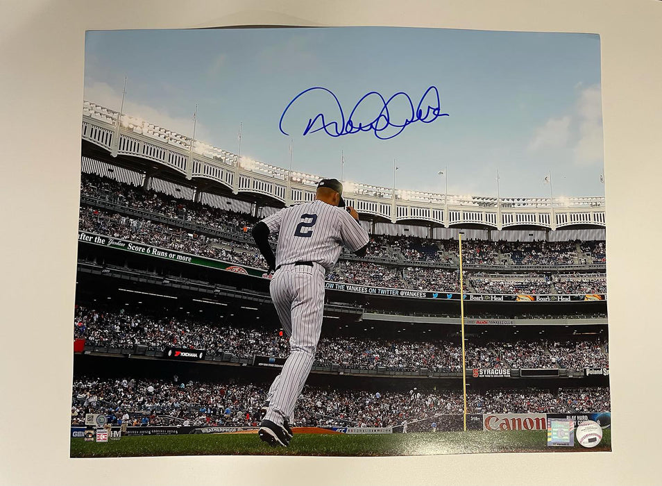 Derek Jeter Autographed 16x20 Leaving Dugout Photo (MLB)