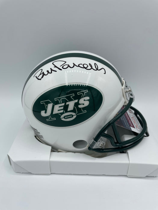 Bill Parcells Autographed NY Jets Mini Helmet (JSA)