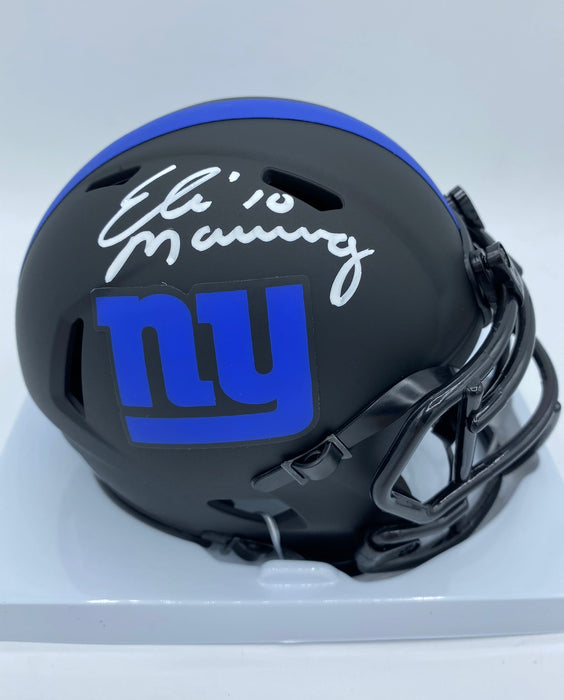 Eli Manning Autographed Riddell Alternate Eclipse Mini Helmet (Fanatics)