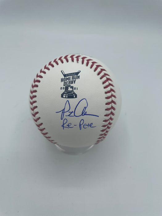 Pete Alonso Autographed 2021 HR Derby Baseball w/ RePete Limited Edition of 221 Inscription (Fanatics/MLB)