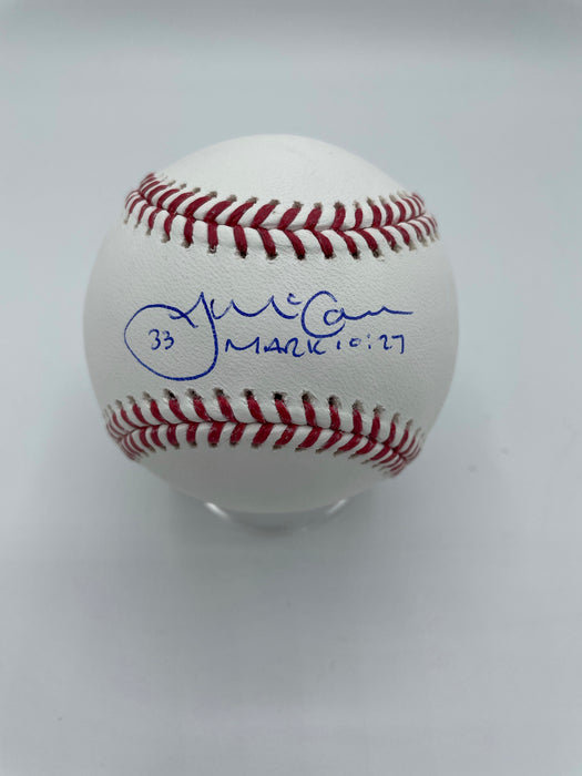 James McCann Autographed Baseball OMLB (Beckett)
