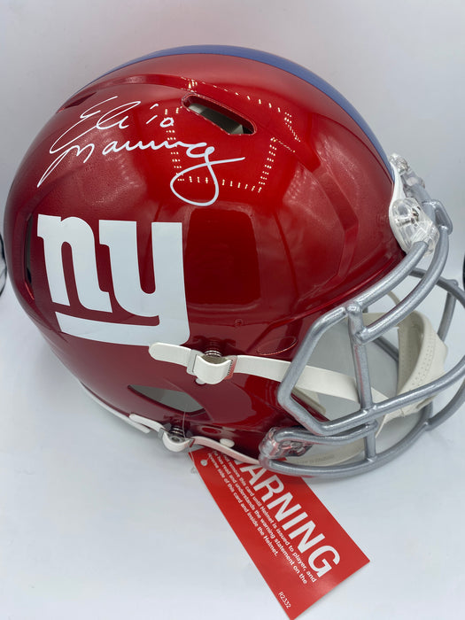 Eli Manning Autographed New York Giants Flash Authentic Helmet (Fanatics)