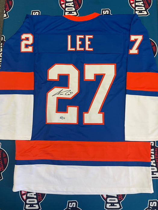 Anders Lee Autographed CUSTOM NY Islanders Blue Jersey (Beckett)