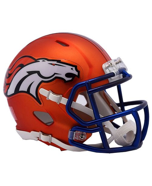 Denver Broncos UNSIGNED BLAZE Mini Helmet Brand New — Coach's Collectibles
